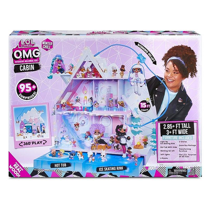 لول سربرايز - بيت دمى خشبي وينتر تشيل كابين