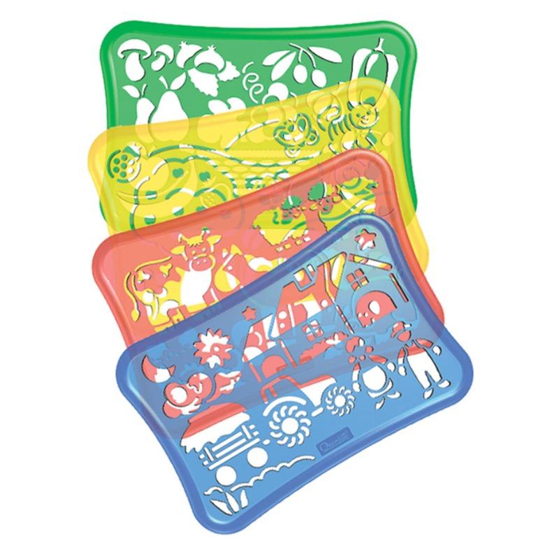 Quercetti Farmhouse Design Stencil Set - 19 Piece