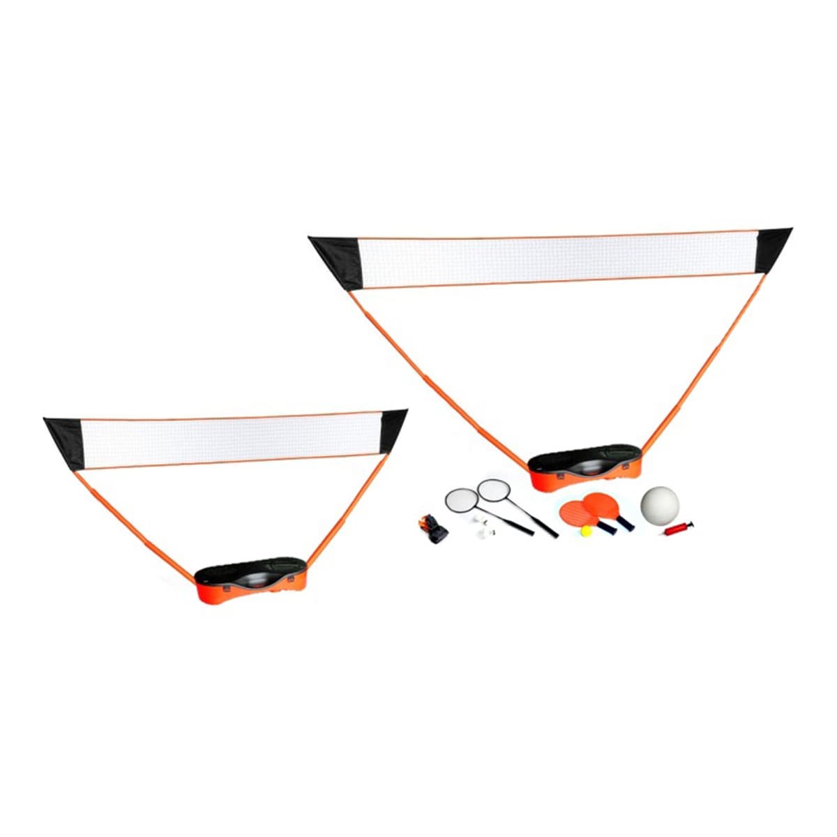 Green Sport 3 In 1 Badminton Tennis And Volleyball Set