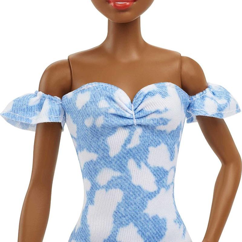 Barbie Fashionistas Doll - White And Blue Dress