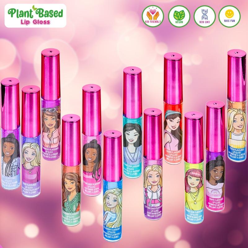 باربي مجموعة ملمع الشفاة مكونة من 12 قطعة