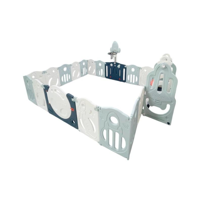 مركز أنشطة قابل للطي مع حلقة كرة السلة و أرجوحة مقاس 138 * 170 * 65 سم