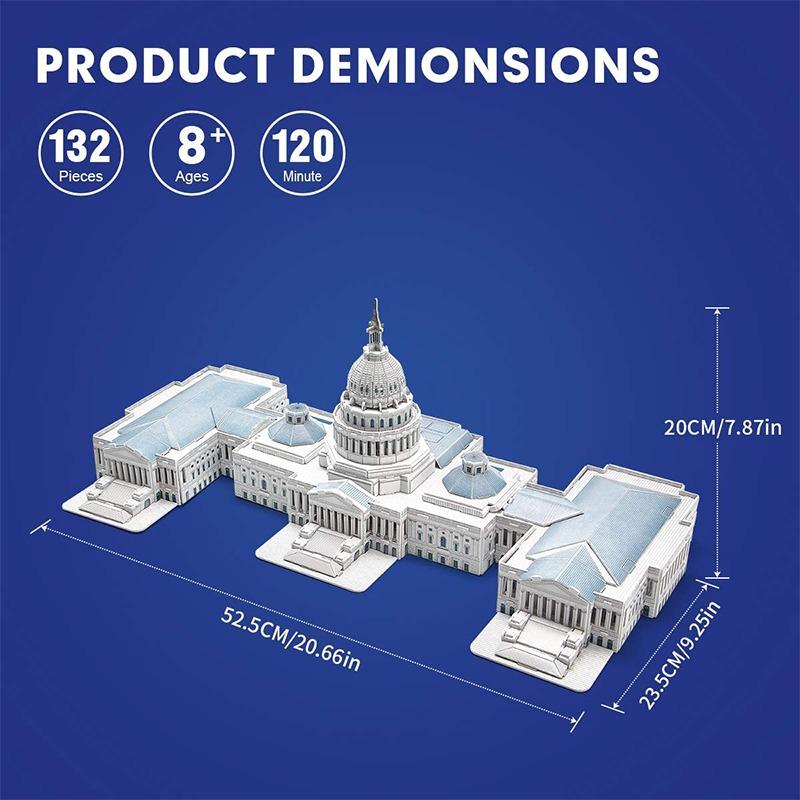 Cubic Fun 3D Puzzle The U.S. Capitol
