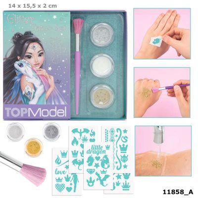 TopModel Glitter Tattoo Set Dragon Love