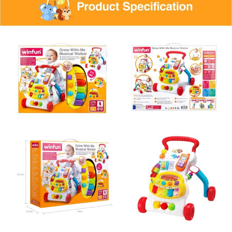 Winfun Grow with me Musical Walker