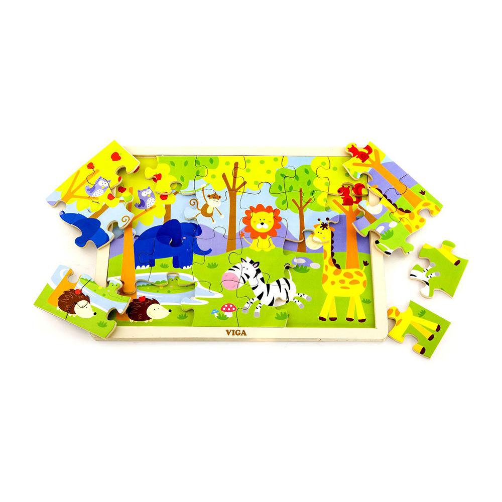 Viga Jungle Animals Puzzle