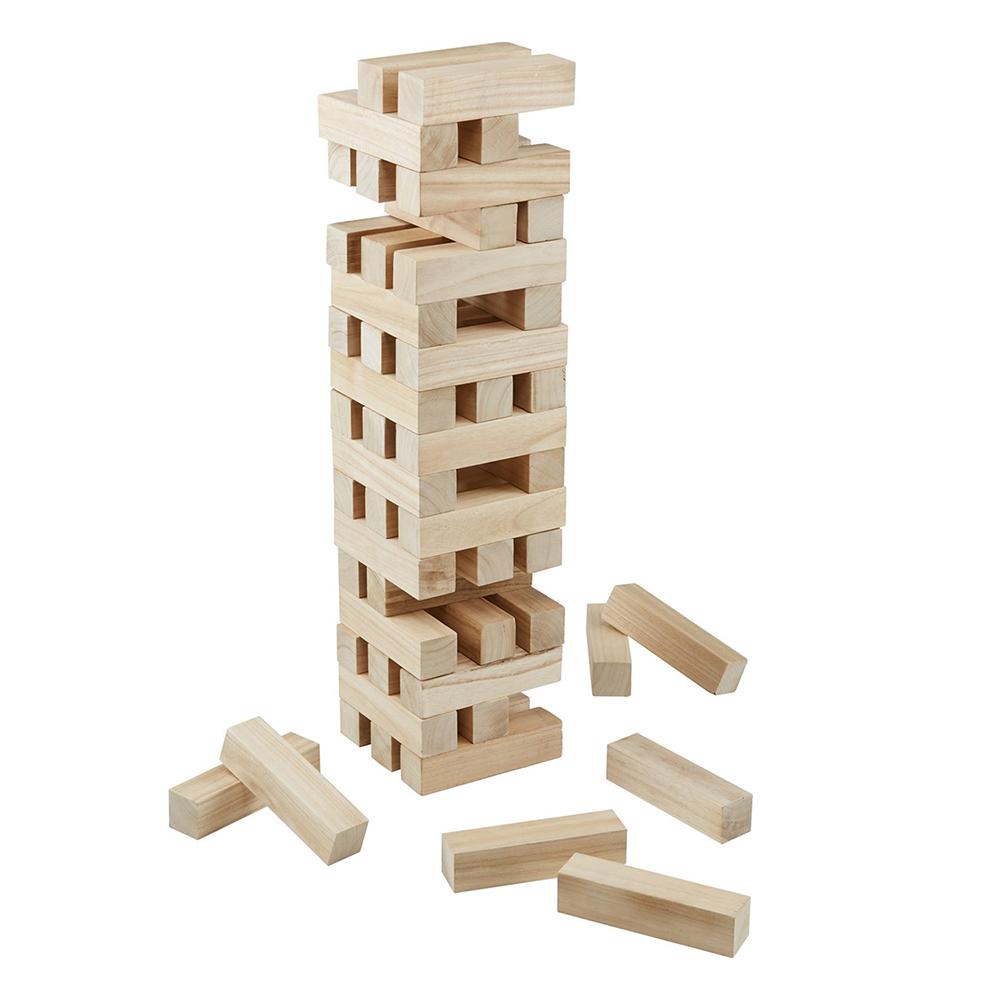 لعبة تراص الكتل الخشبية 48 قطعة
