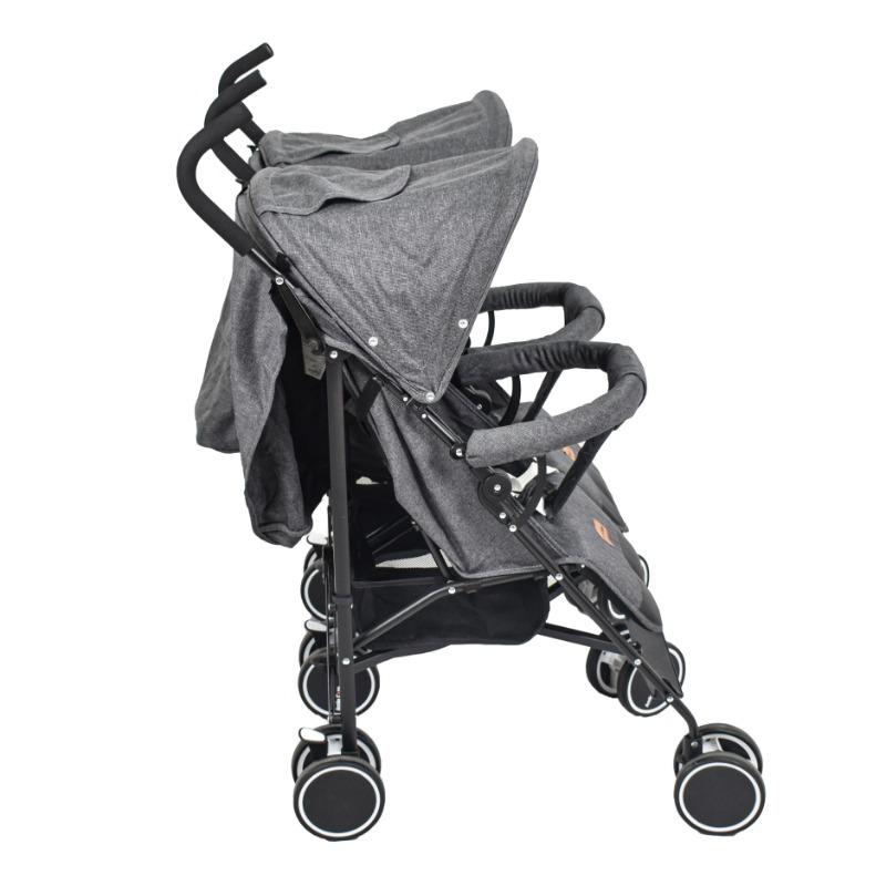 Amla Care - Luxury Baby Stroller For Two Persons - Gray