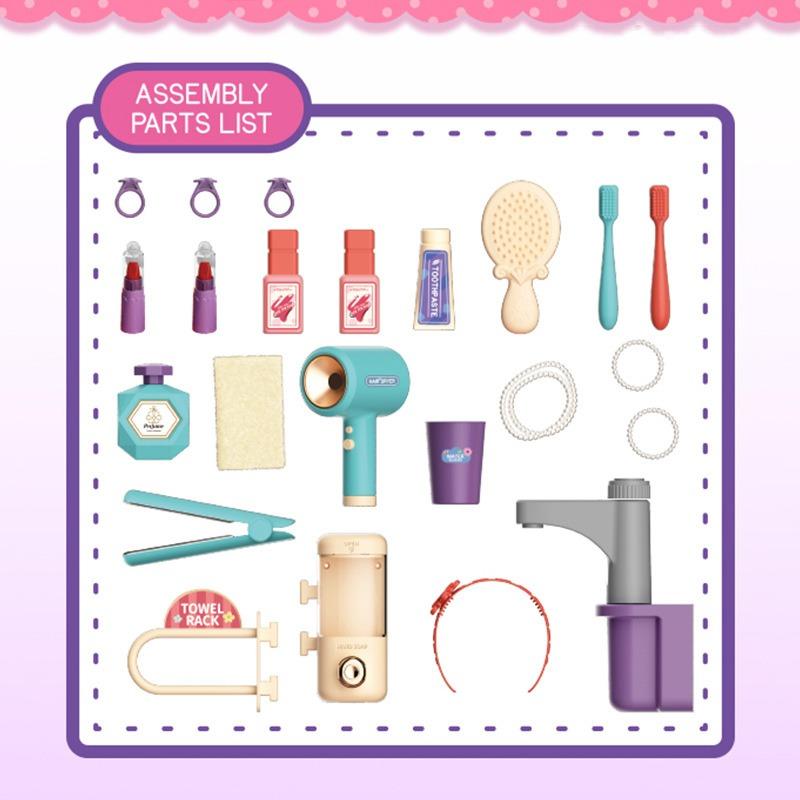 Makeup Table with Light - 24pcs