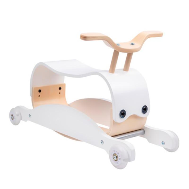 حصان هزاز 2 في 1 لون أبيض