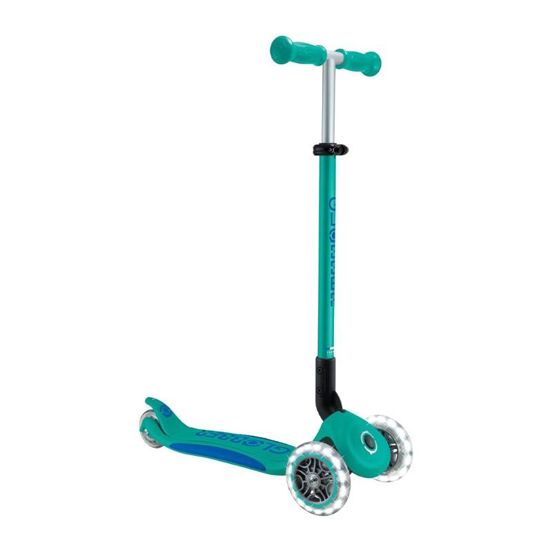 Globber Primo Foldable Plus Lights Scooter Navy Blue