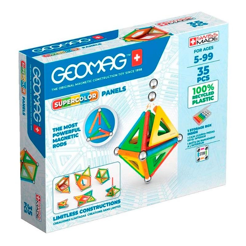 جيوماج - مجموعة البناء المغناطيسي سوبركولور بانلز - 35 قطعة