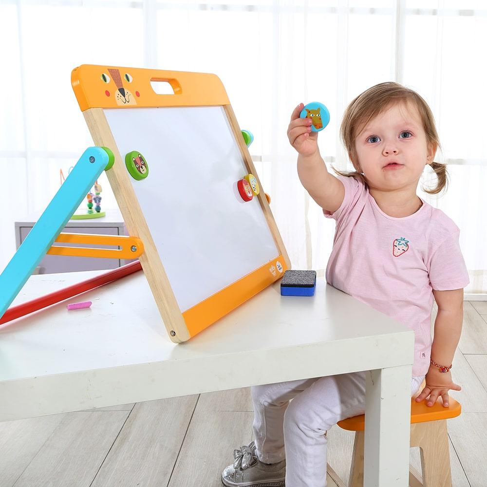 توكي توي - لوح الرسم والكتابة المغناطيسي مزدوج الجانبين