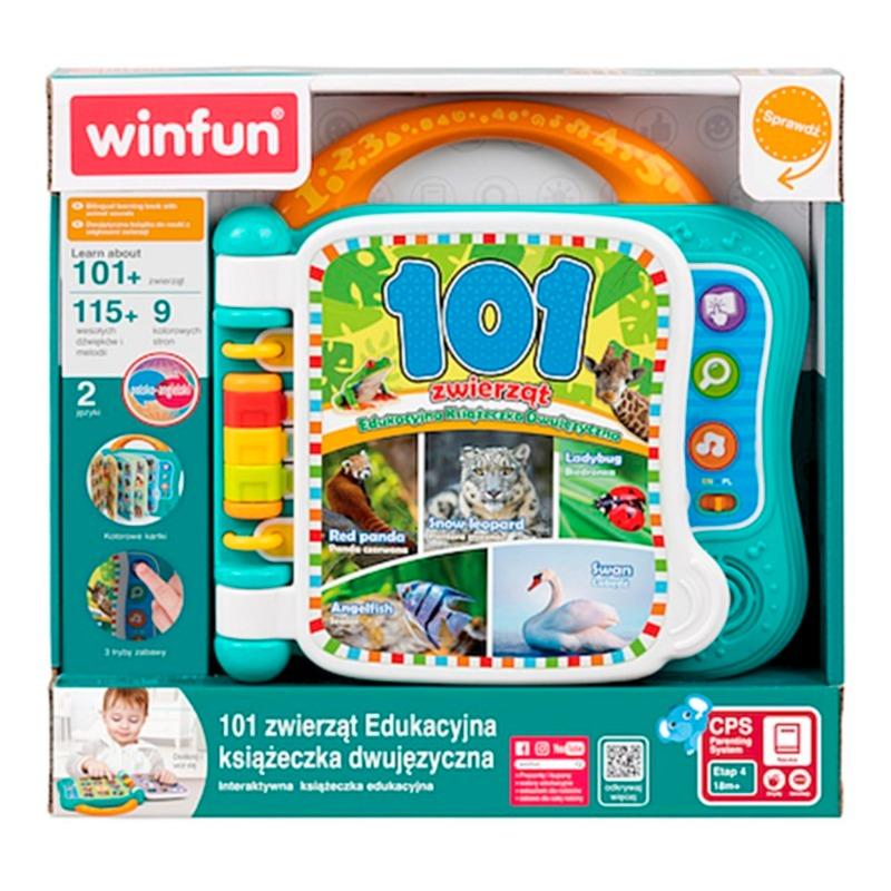 Win Fun 101 Animals Bilingual Educational Book
