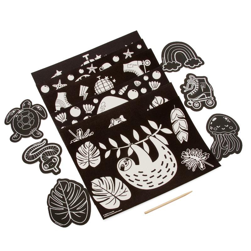 صندوق كرايولا للخدش والألوان