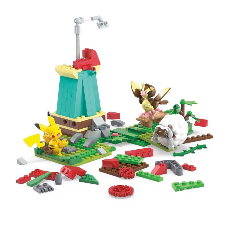 بوكيمون - مجموعة بناء طاحونة الريف مع شخصيات بوكيمون