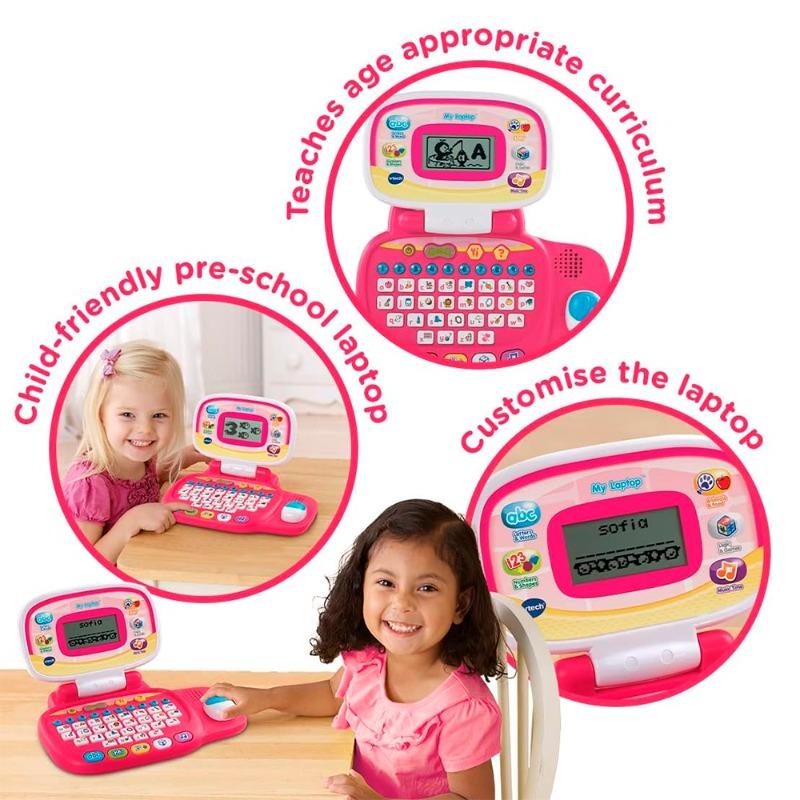 في تك - اللاب توب التعليمي لون وردي