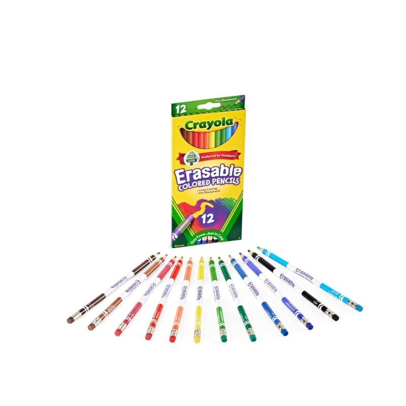 Crayola Erasable Colored Pencils - 12 Count