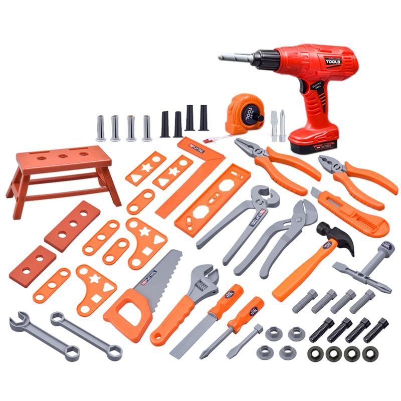 Toddler Tool Set With Tool Box And Electronic Toy Drill