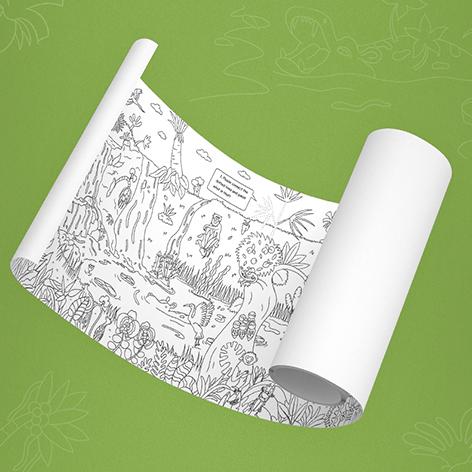 ميدير - رول تلوين الغابة 10 أمتار