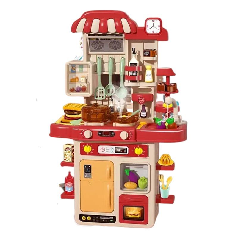 مجموعة ألعاب المطبخ 48 قطعة - لون وردي