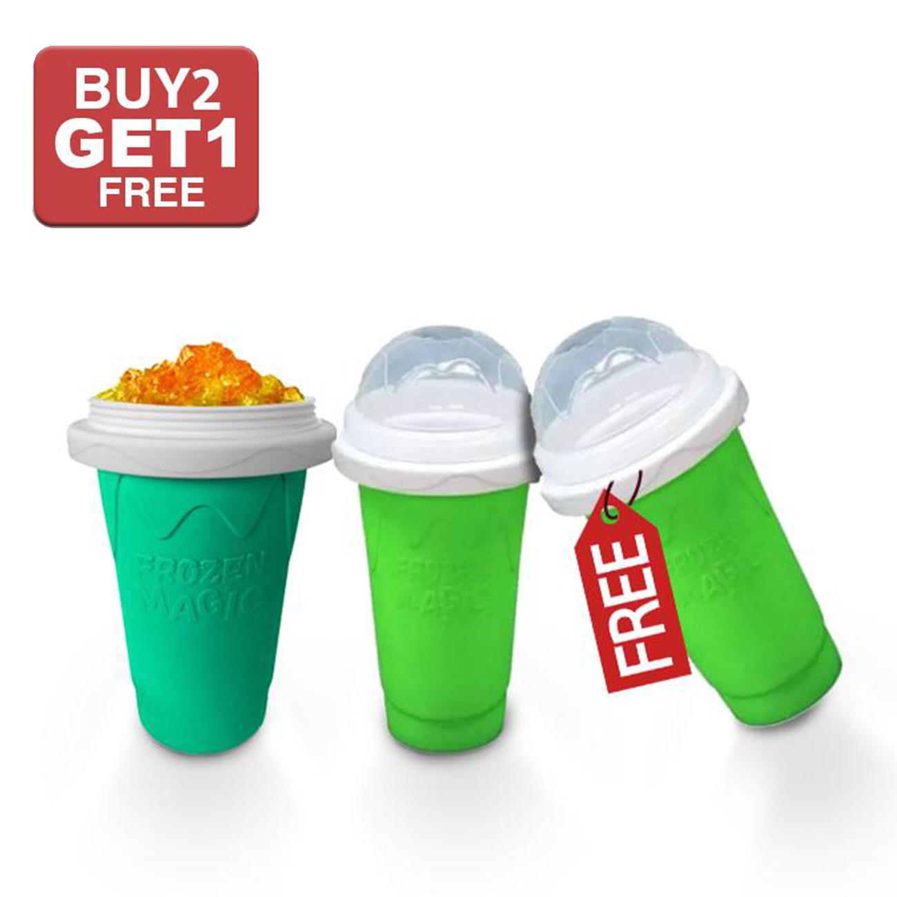 Buy 2 Get 1 Free - Frozen Magic Freeze Slushy Maker - Green
