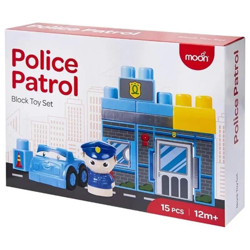 Moon Police Squad Building Blocks Toy Set - 15PCS