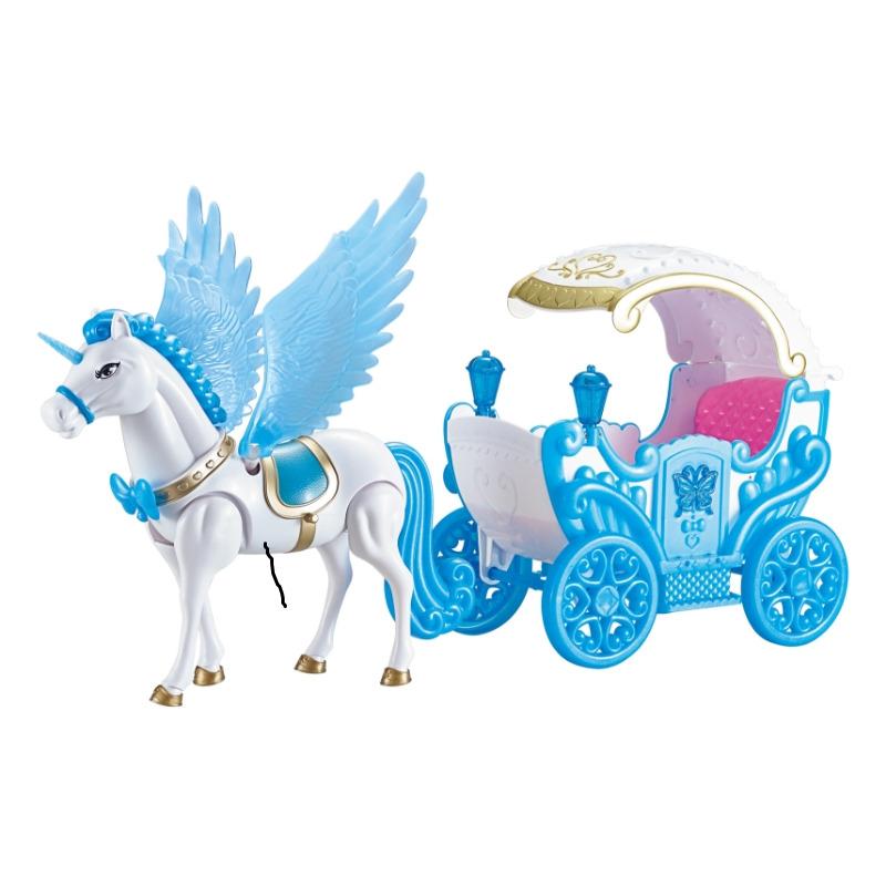 Sarah Creations Unicorn With Doll - Blue