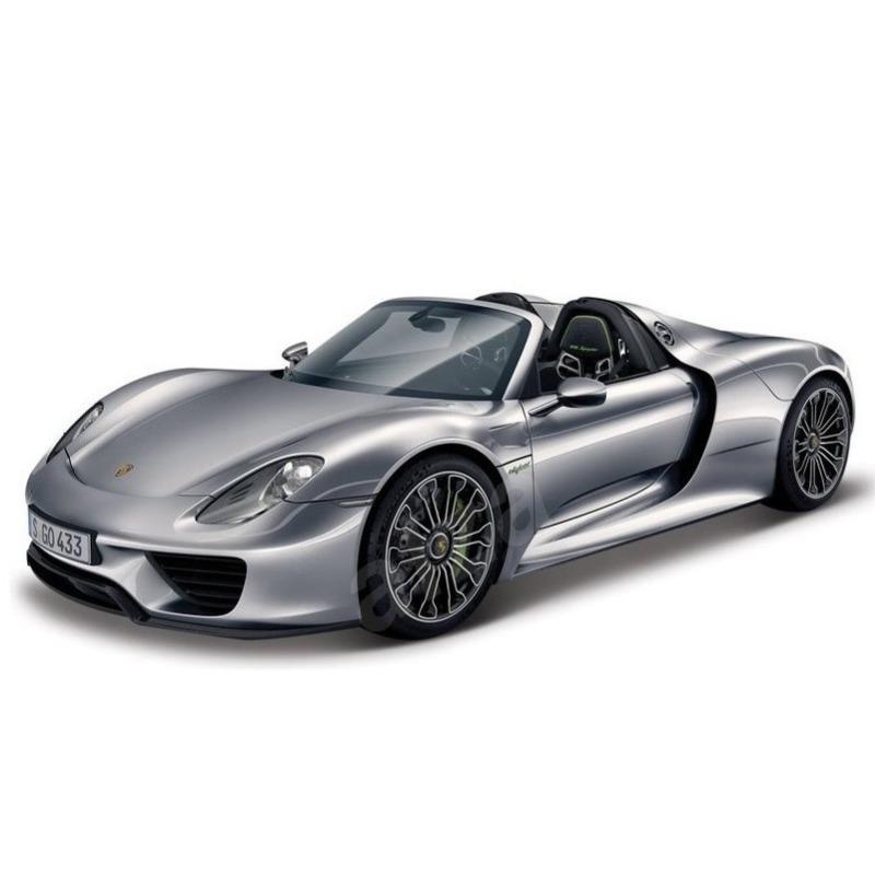 بوراجو - سيارة بورش 918 سبايدر لون رمادي