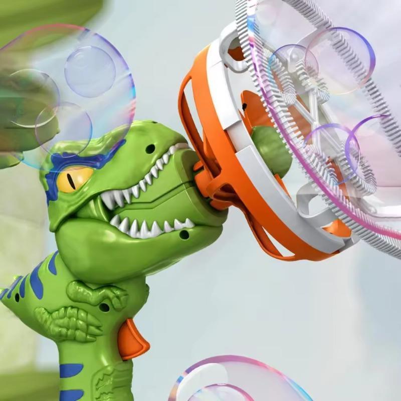 مسدس الفقاعات الكهربائي بشكل الديناصور