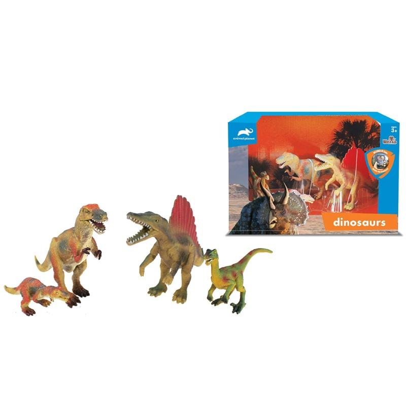 Wenno - 4 Pcs Dinosaur in Open Touch Box