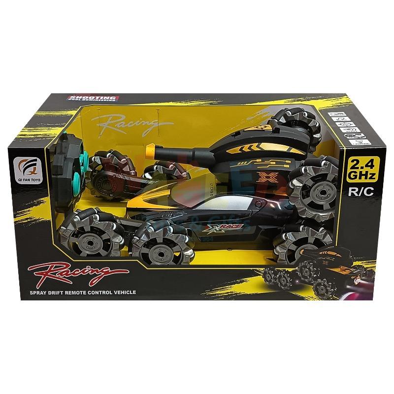 سيارة تحكم عن بعد 360° توربو – سبراي وموسيقى ومعركة