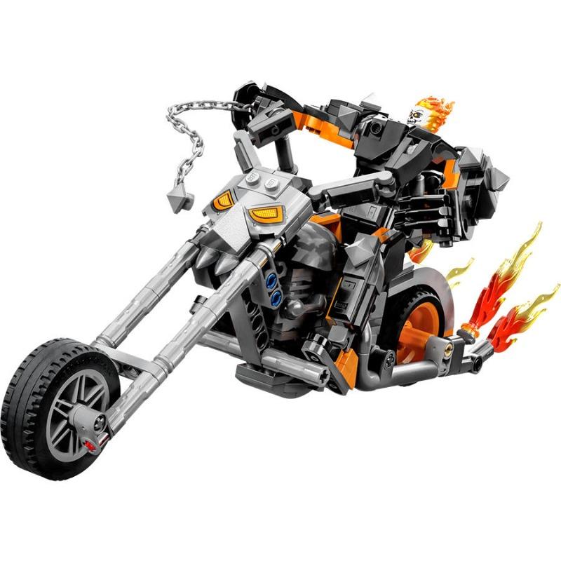 LEGO Marvel Ghost Rider Mech And Bike Building Toy Set - 264 Pcs