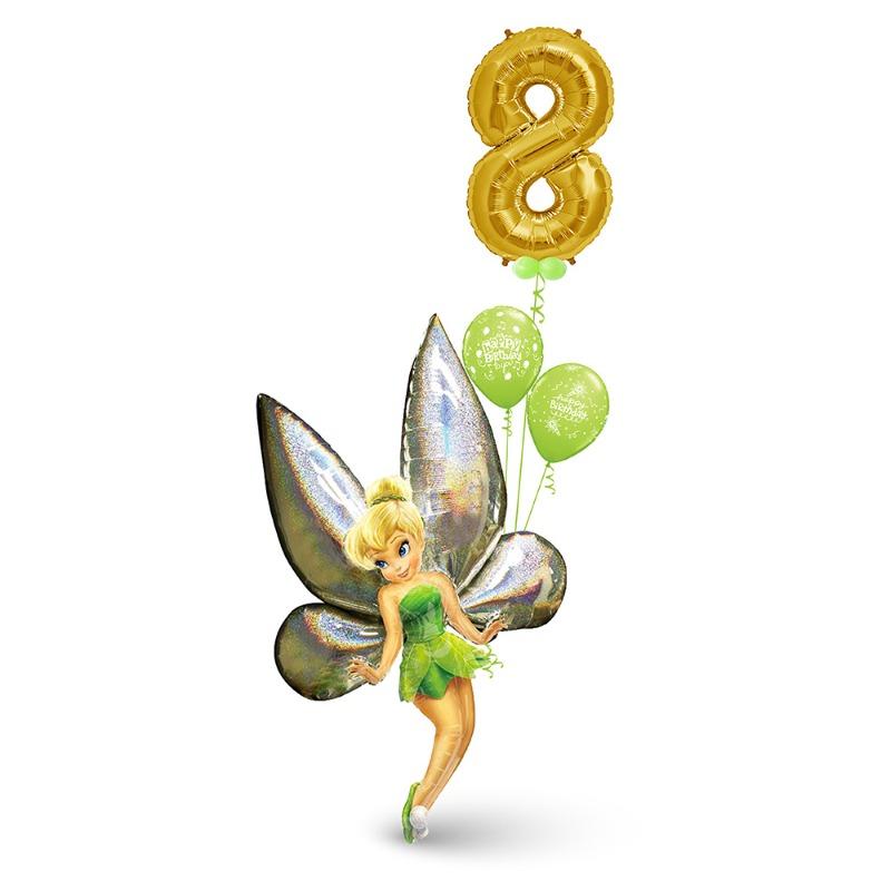 بوكيه بالونات عيد الميلاد - تينكر بيل