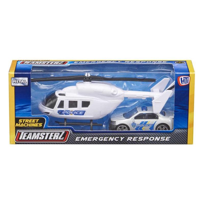 Teamsterz Helicopter and Rescue Vehicle