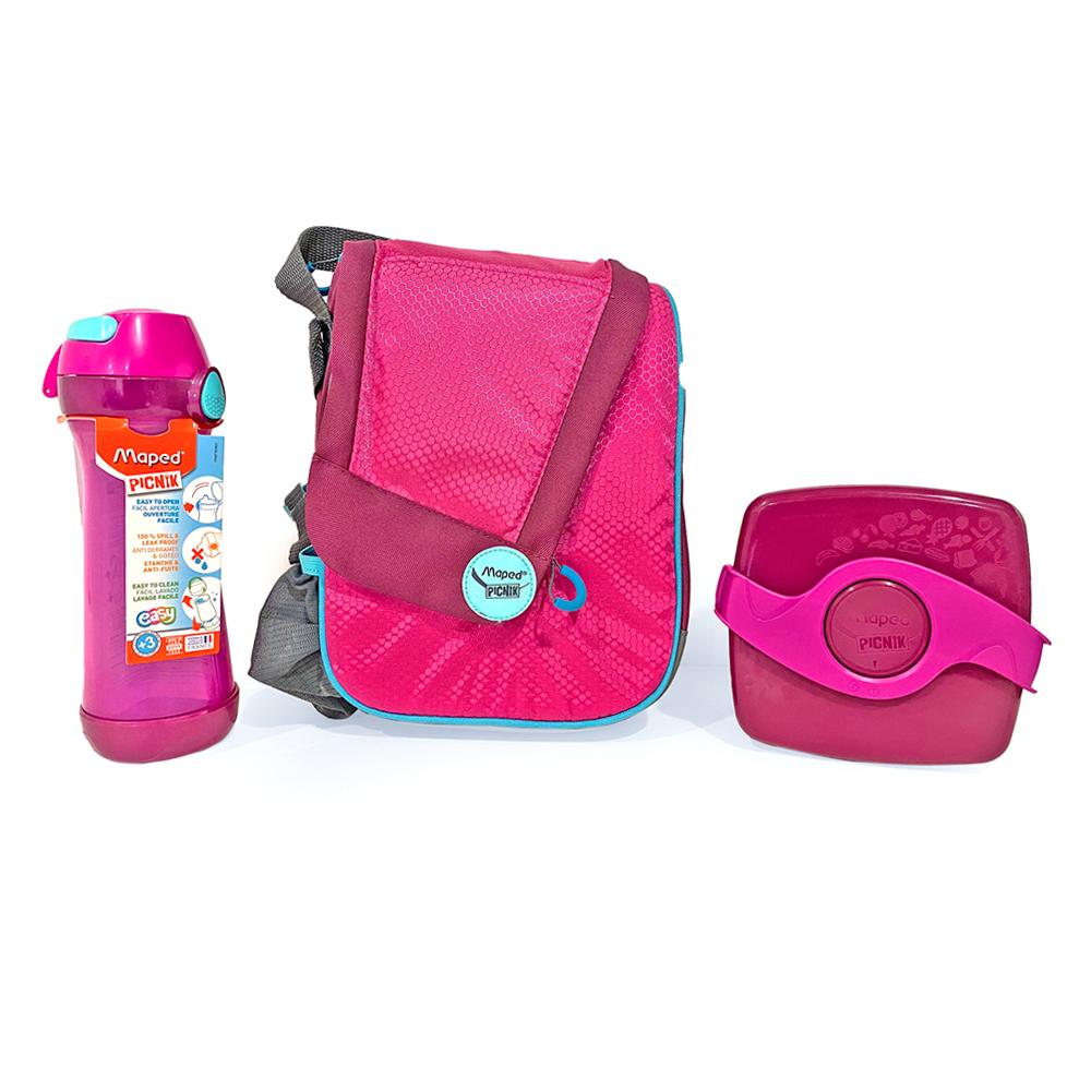 Maped Picnik Lunch Bag 3 In 1 - Purple With Blue