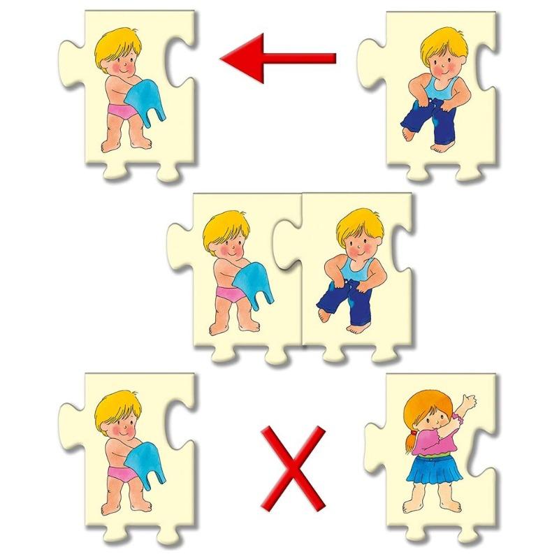 Frank Dressing Myself Puzzle - 20pcs