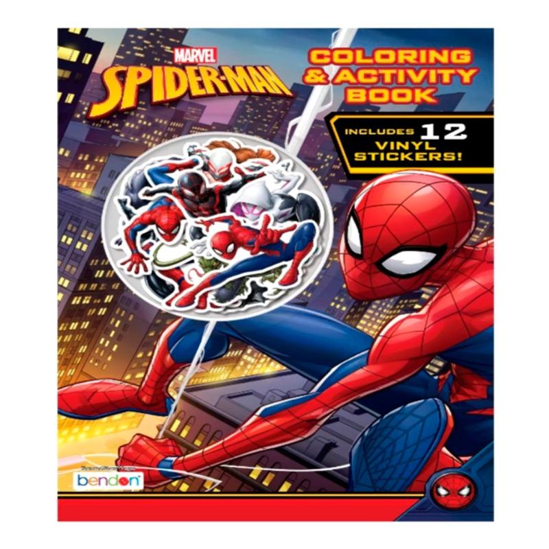 Spider-Man Activity Book with Vinyl Stickers
