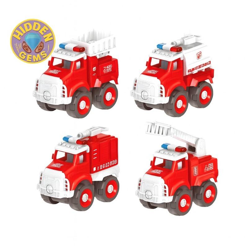 Detachable toy fire truck