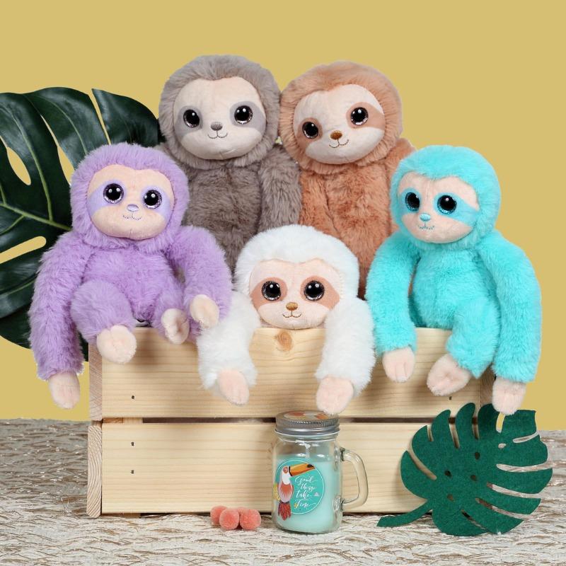 Gipsy Plush Adorable Sloth 16 cm - Multi Color 1 Pc