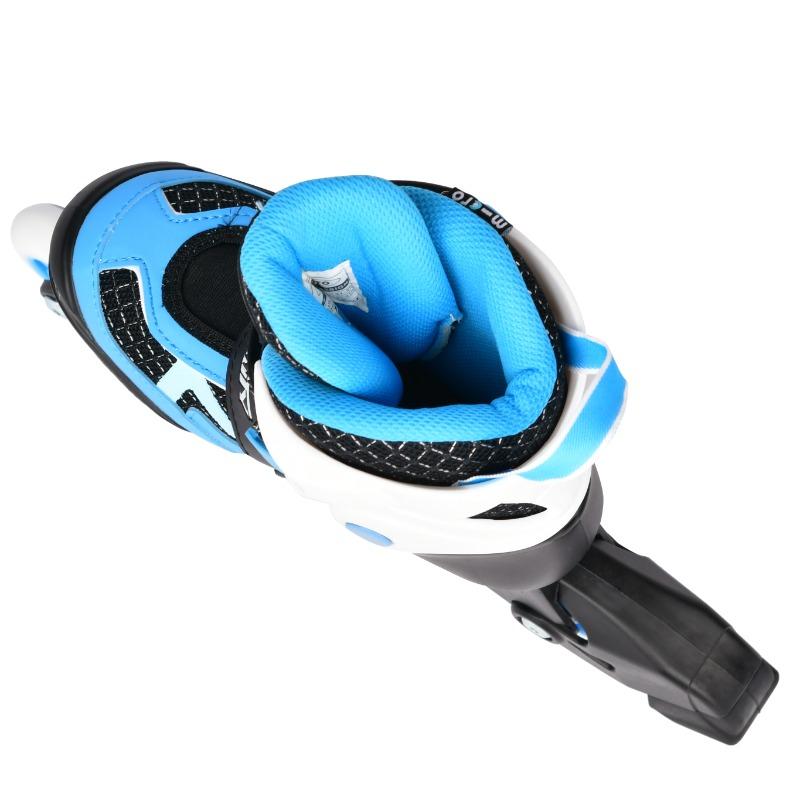 Micro Maxi Cosmo Purple Adjustable Skate Shoes Black & Blue Size 35-38