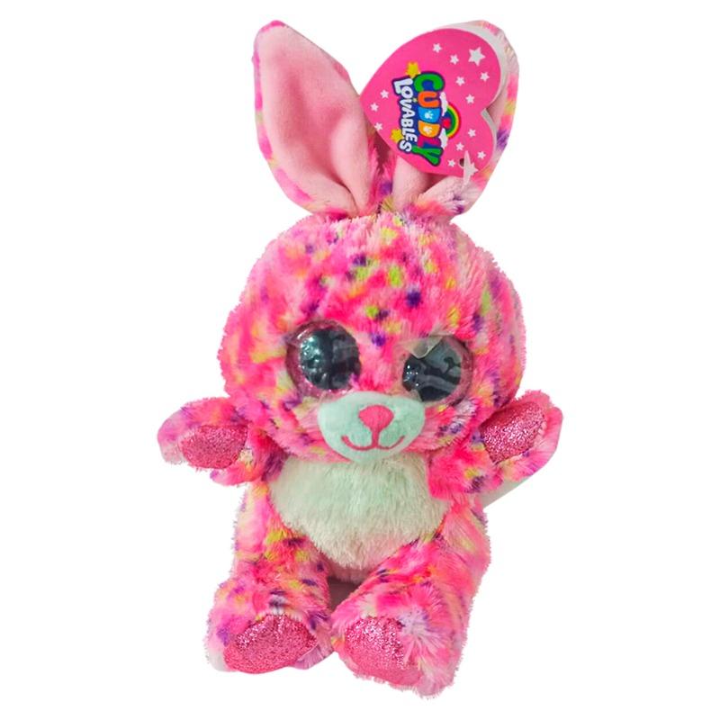 Cuddly Loveables Pink Bunny Plush Toy 15cm