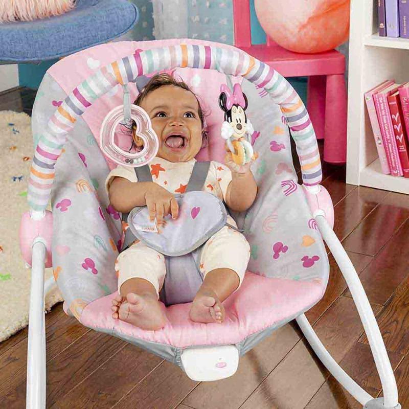 Bright Starts Minnie Mouse Forever Bestiet Infant To Toddler Rocker