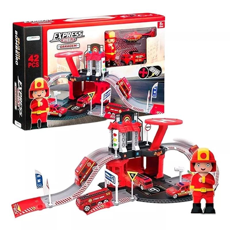 Firefighter Track Garage - 42pcs