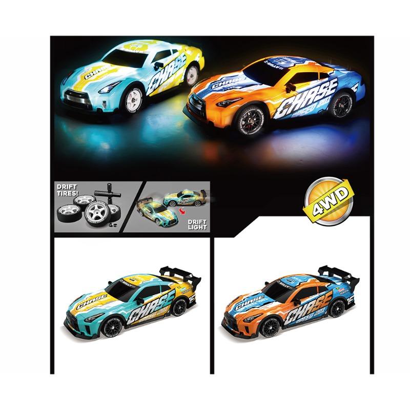 سيارة سباق احترافية بالتحكم عن بعد أربع قنوات بإضاءة