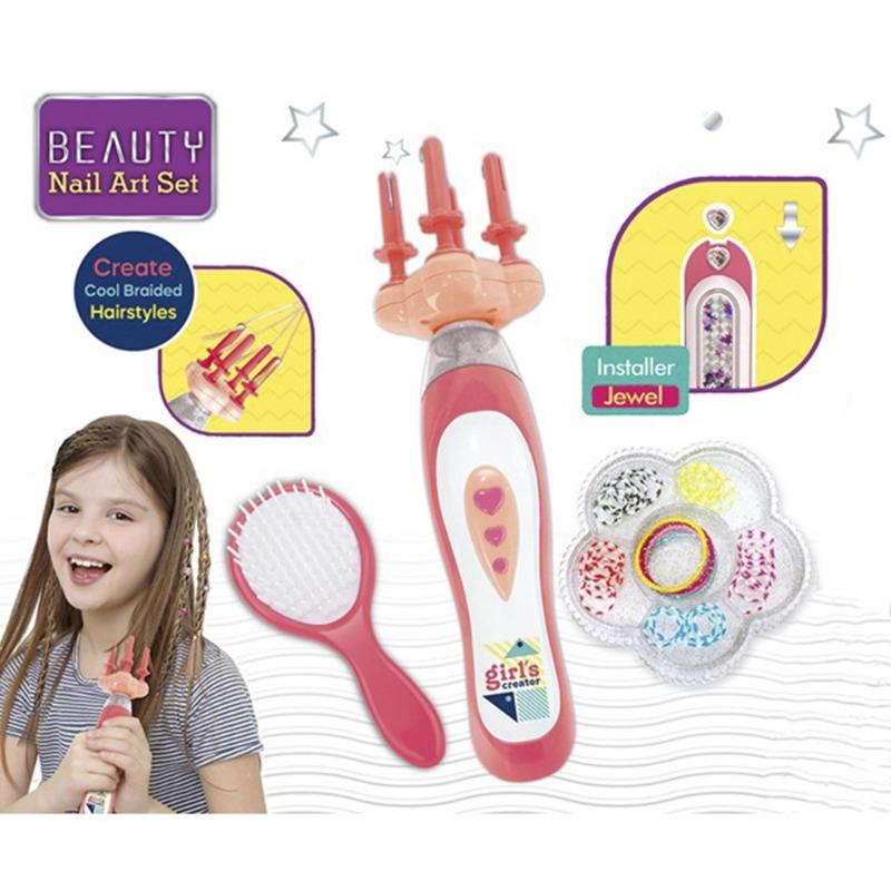 مجموعة أدوات العناية بالشعر وتصميم الجواهر