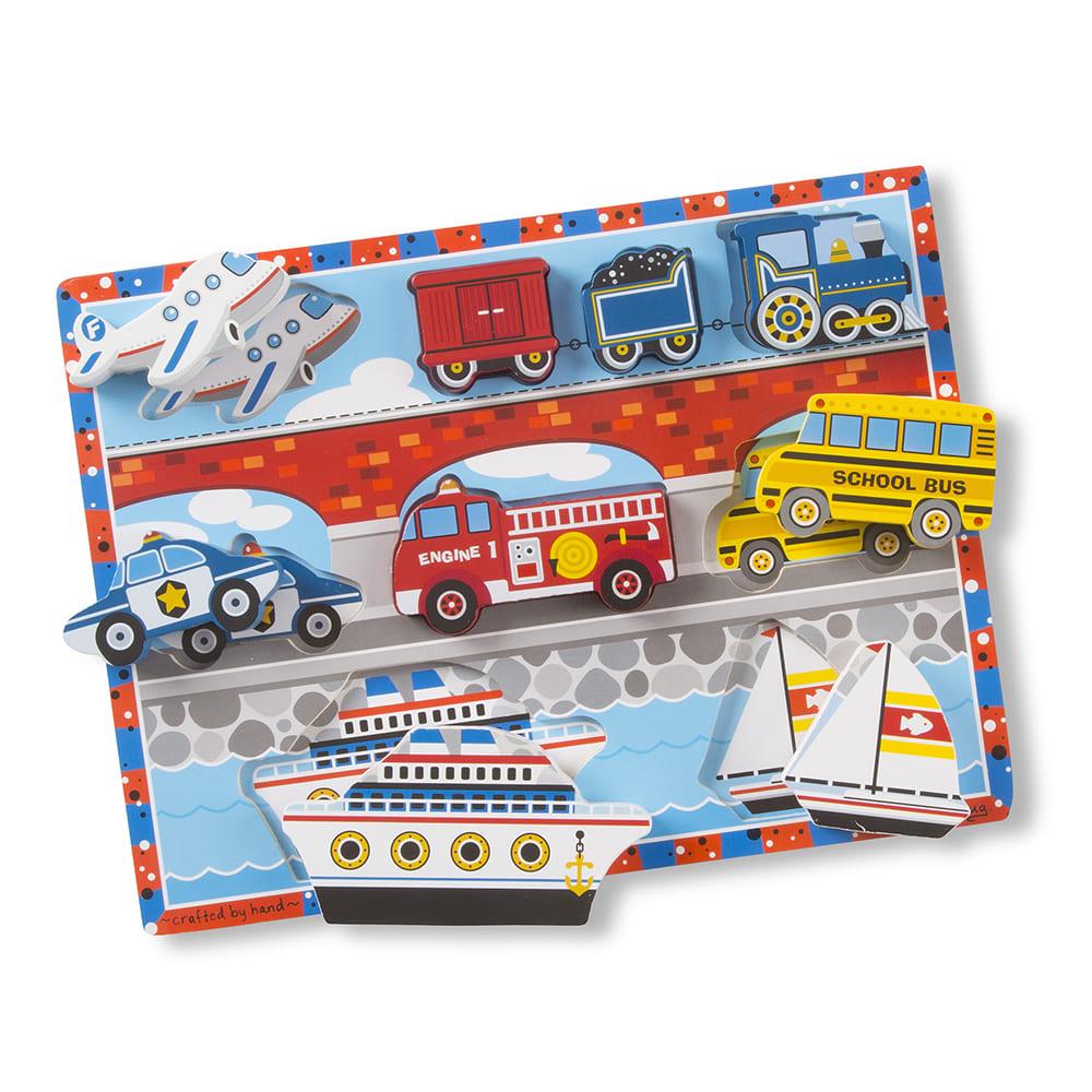 Melissa And Doug Vehicles Chunky Puzzle