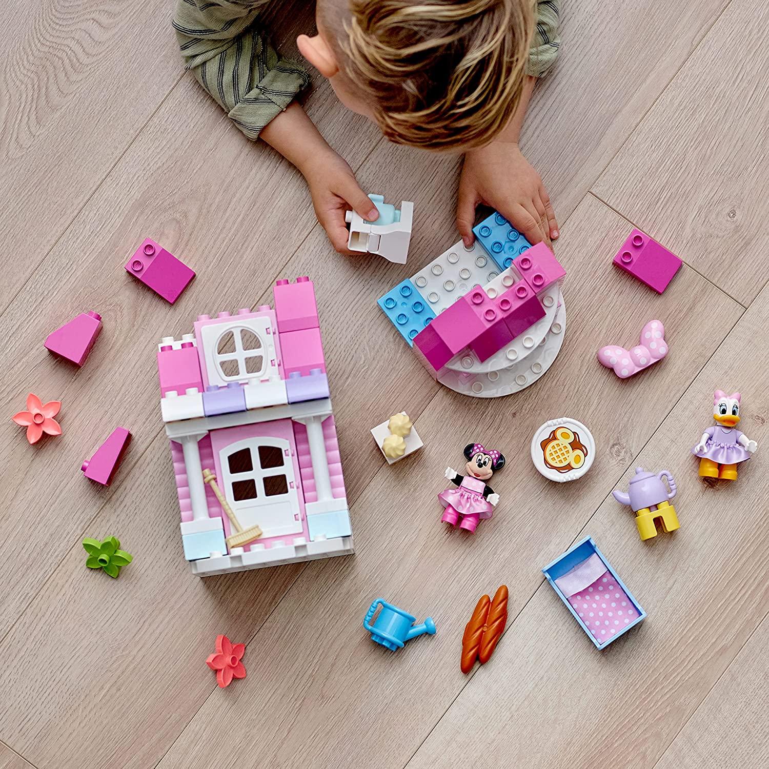 ليجو دوبلو - مجموعة كتل بناء بيت الدمى ومقهى ديزني ميني ماوس