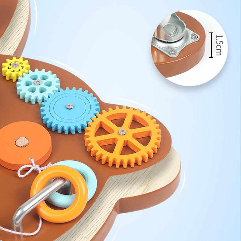 Gosport Wooden Bear Busy Board