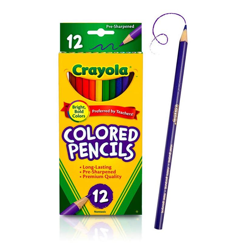 Crayola 12 pcs Long Colour Pencils